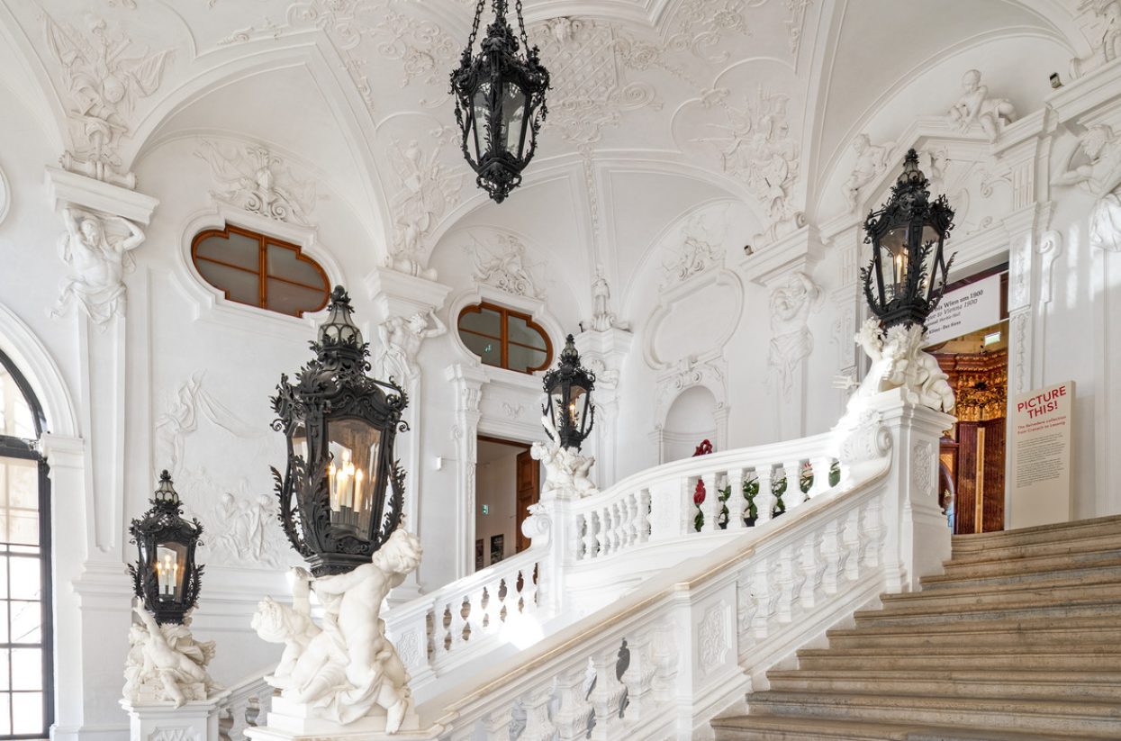 Oberes Belvedere_ Prunkstiege_Johanes Stoll, Wien